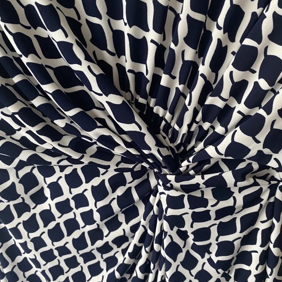 Lauren Ralph Lauren Black and White print Dress size 8 - Picture 8 of 12